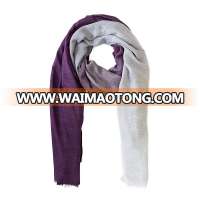 New Style Fashion Scarf Shawl Yarn Dyed Two-Tone ombre scarf